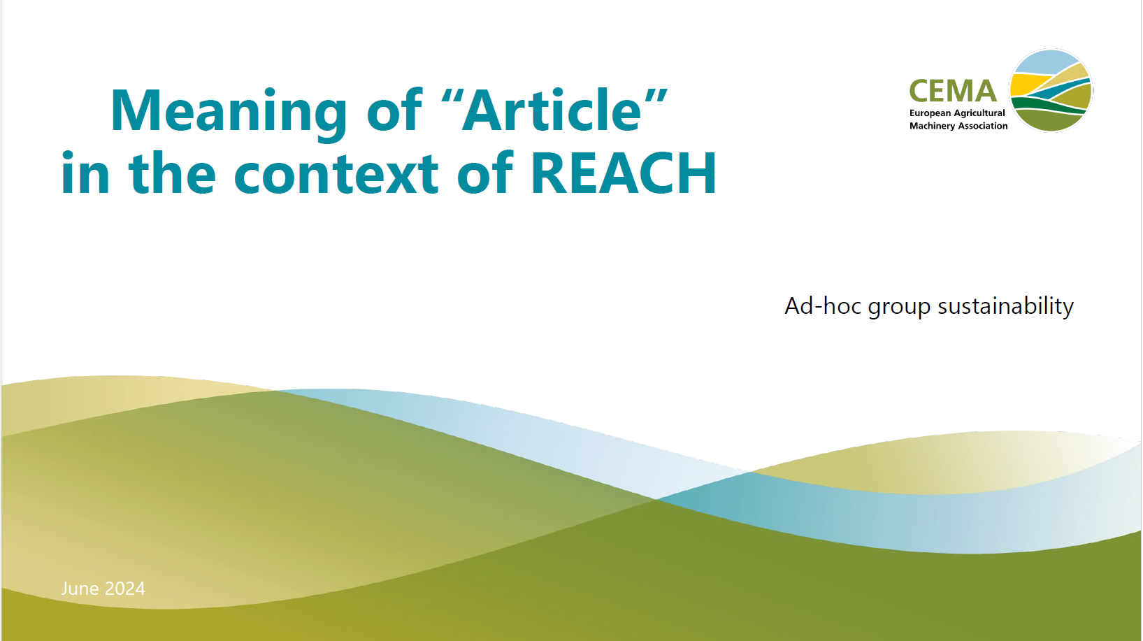 Meaning of article in REACH